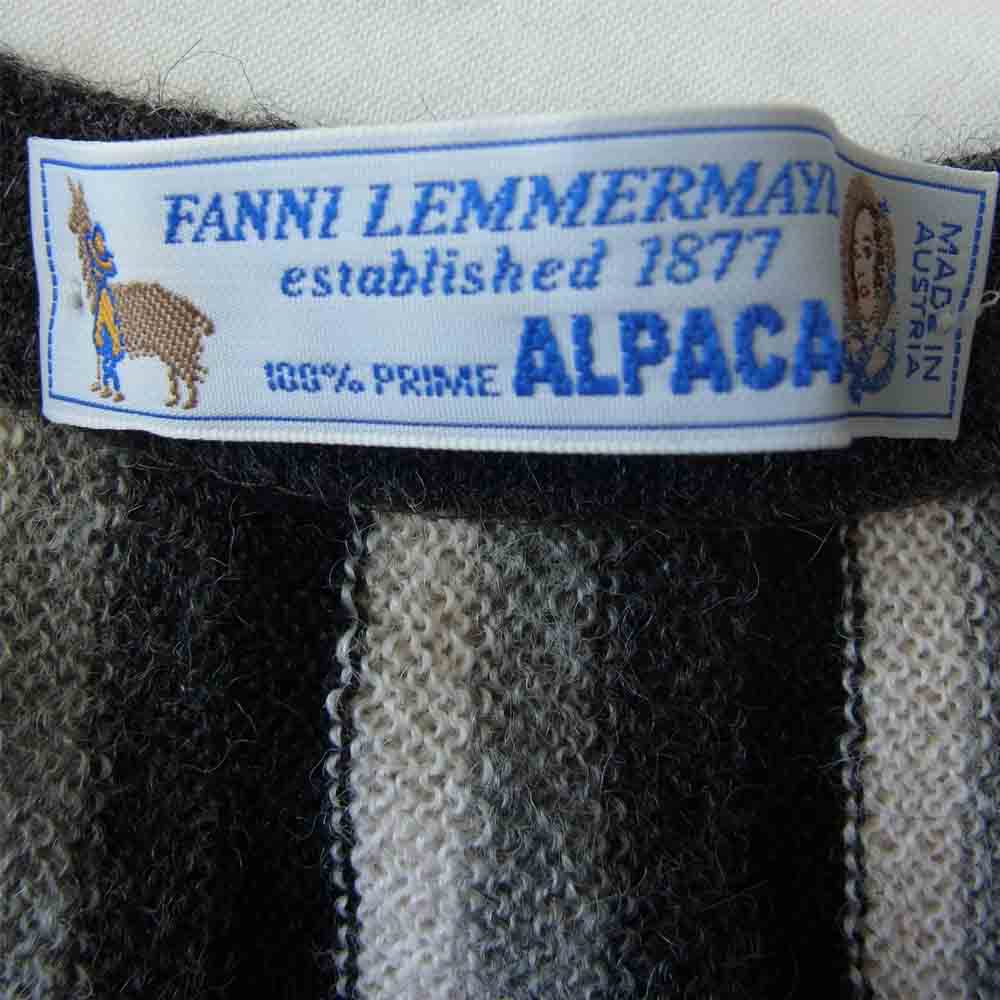 レマメイヤー C 1053/12 MADE IN AUSTRIA アルパカ ニット カーディガン  ブラック系 4【新古品】【未使用】【中古】