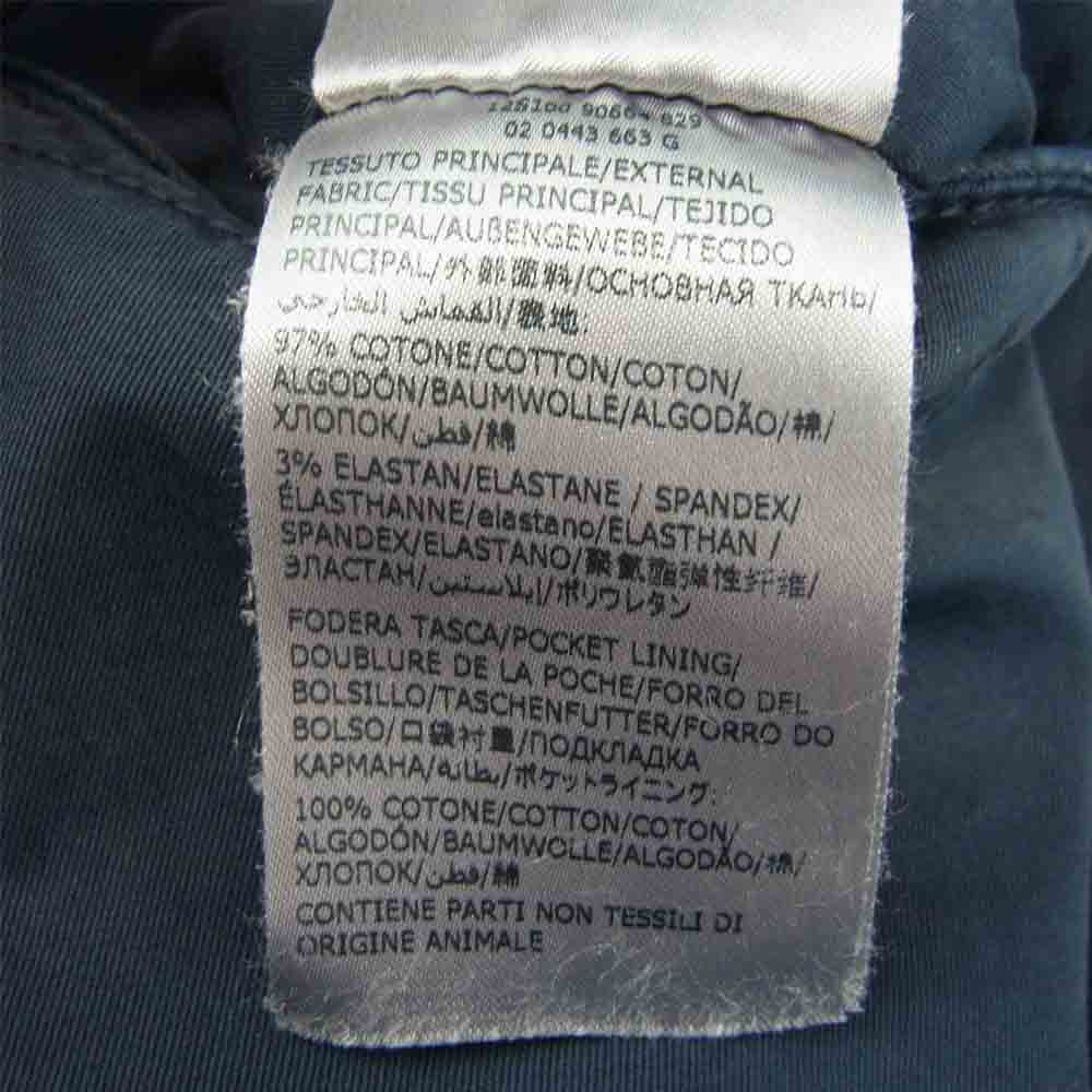 INCOTEX インコテックス コットン スラックス パンツ スリムフィット ネイビー系 30【中古】