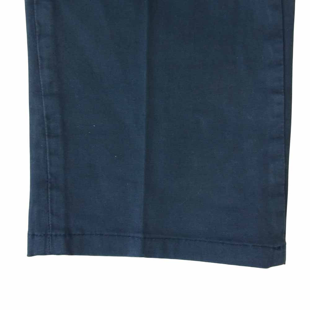 INCOTEX インコテックス コットン スラックス パンツ スリムフィット ネイビー系 30【中古】