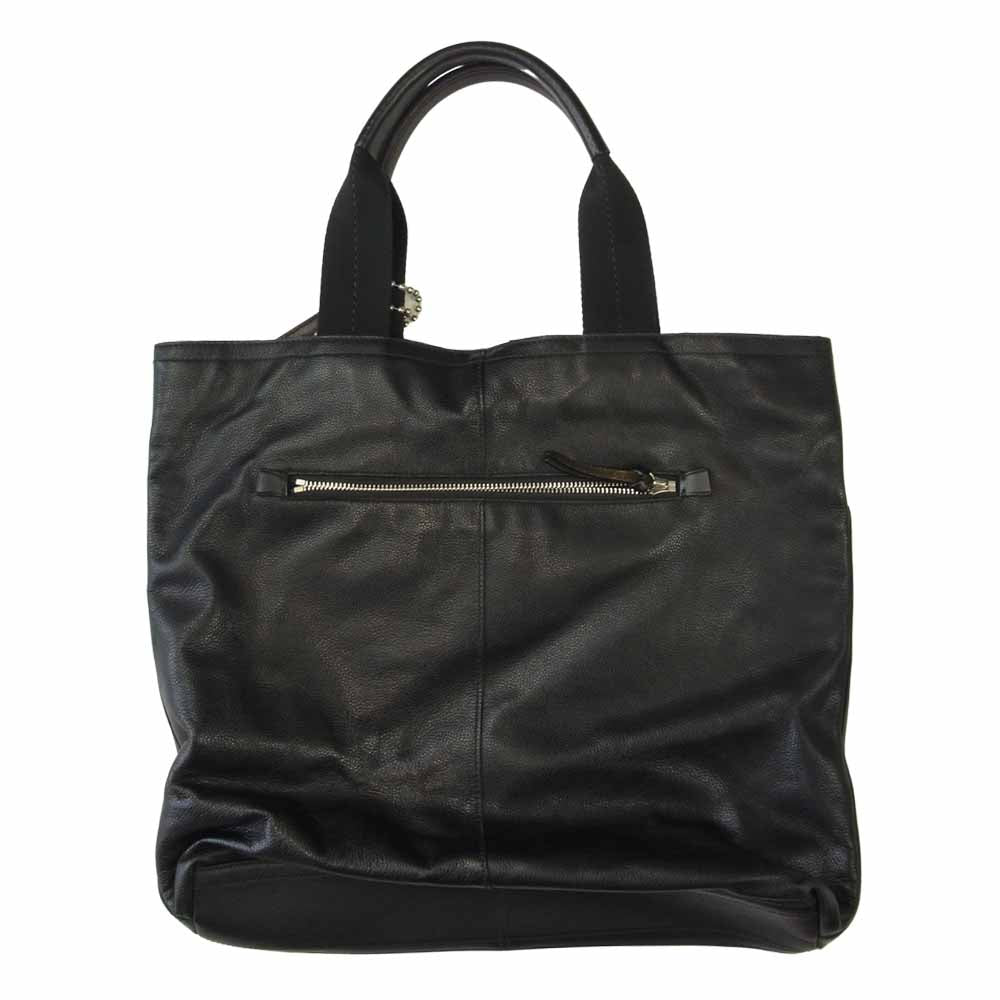 COACH コーチ 70310 フルグレイン レザー ハンド トート バッグ ブラック系【中古】