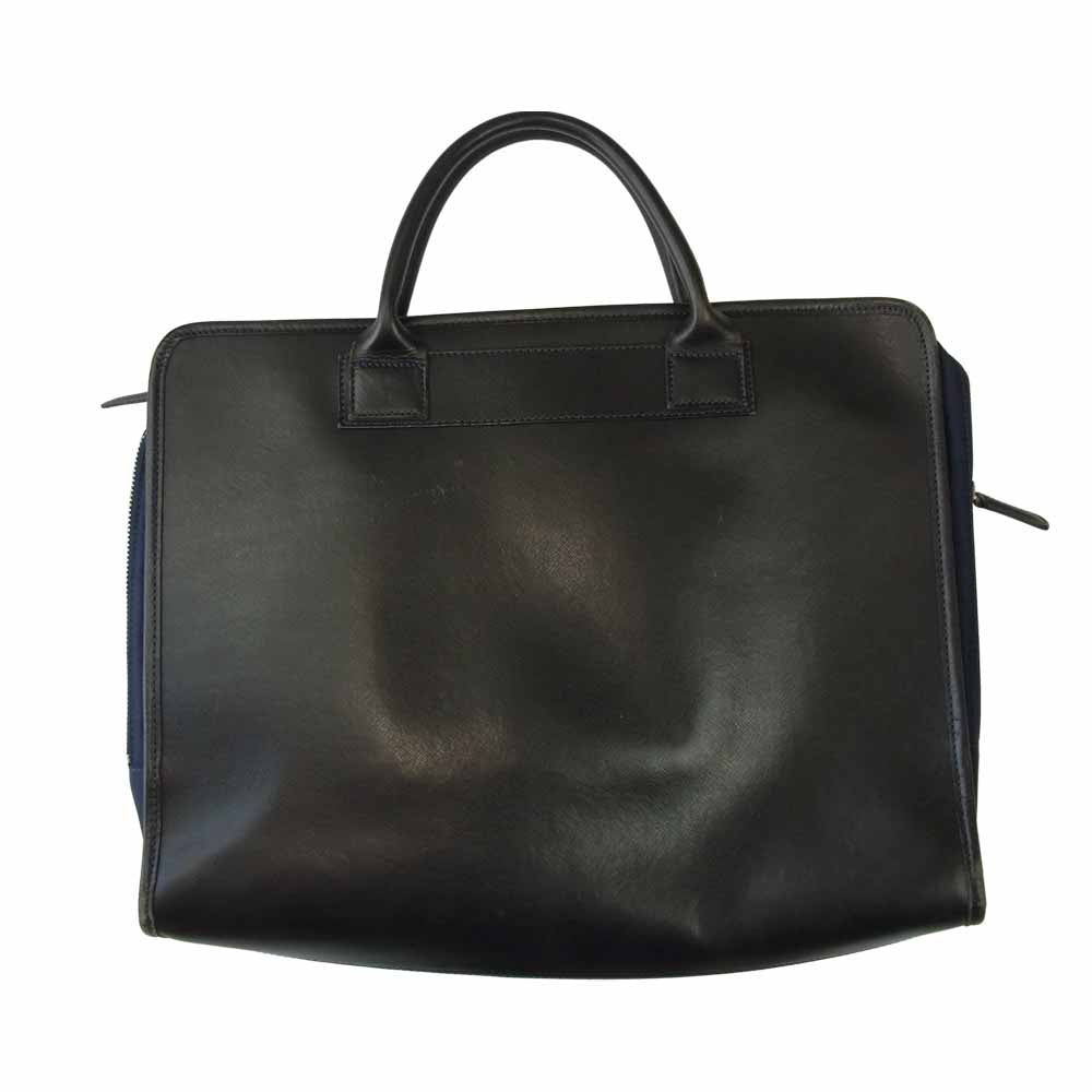 Felisi フェリージ 9884/6 レザー ナイロン ブリーフケース ブラック系 ネイビー系【中古】
