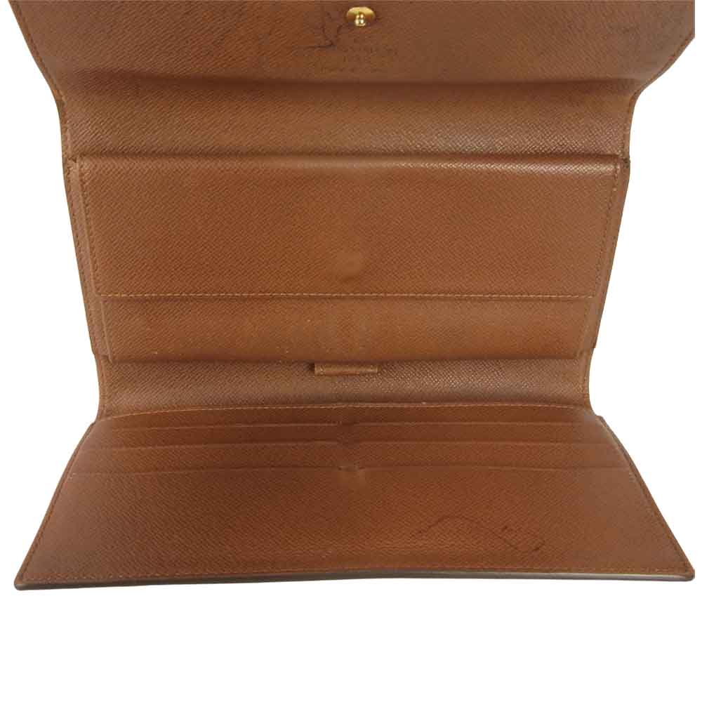 LOUIS VUITTON ルイ・ヴィトン M61217 モノグラム ポルトフォイユ インターナショナル ブラウン系【中古】