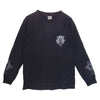 CHROME HEARTS クロムハーツ（原本無） ダガー プリント ロングスリーブ カットソー ブラック系 S【中古】