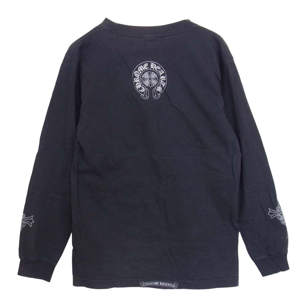 CHROME HEARTS クロムハーツ（原本無） ダガー プリント ロングスリーブ カットソー ブラック系 S【中古】