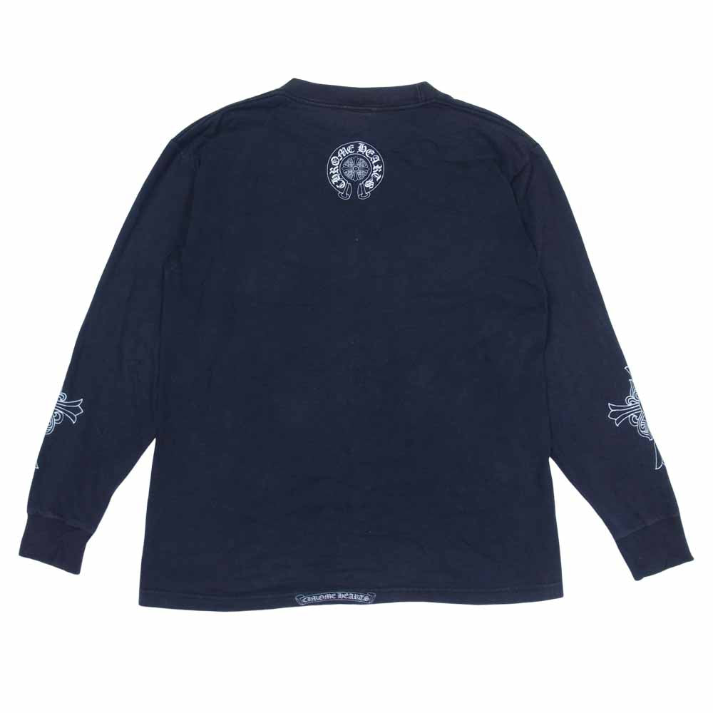 CHROME HEARTS クロムハーツ（原本無） ダガー プリント ロングスリーブ カットソー ダークネイビー系 L【中古】