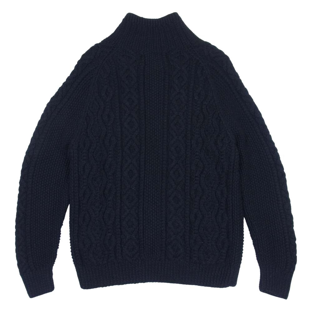INVERALLAN インバーアラン 緑タグ 3A Lumber Cardigan ランバー カーディガン ブラック系 表記無し【中古】