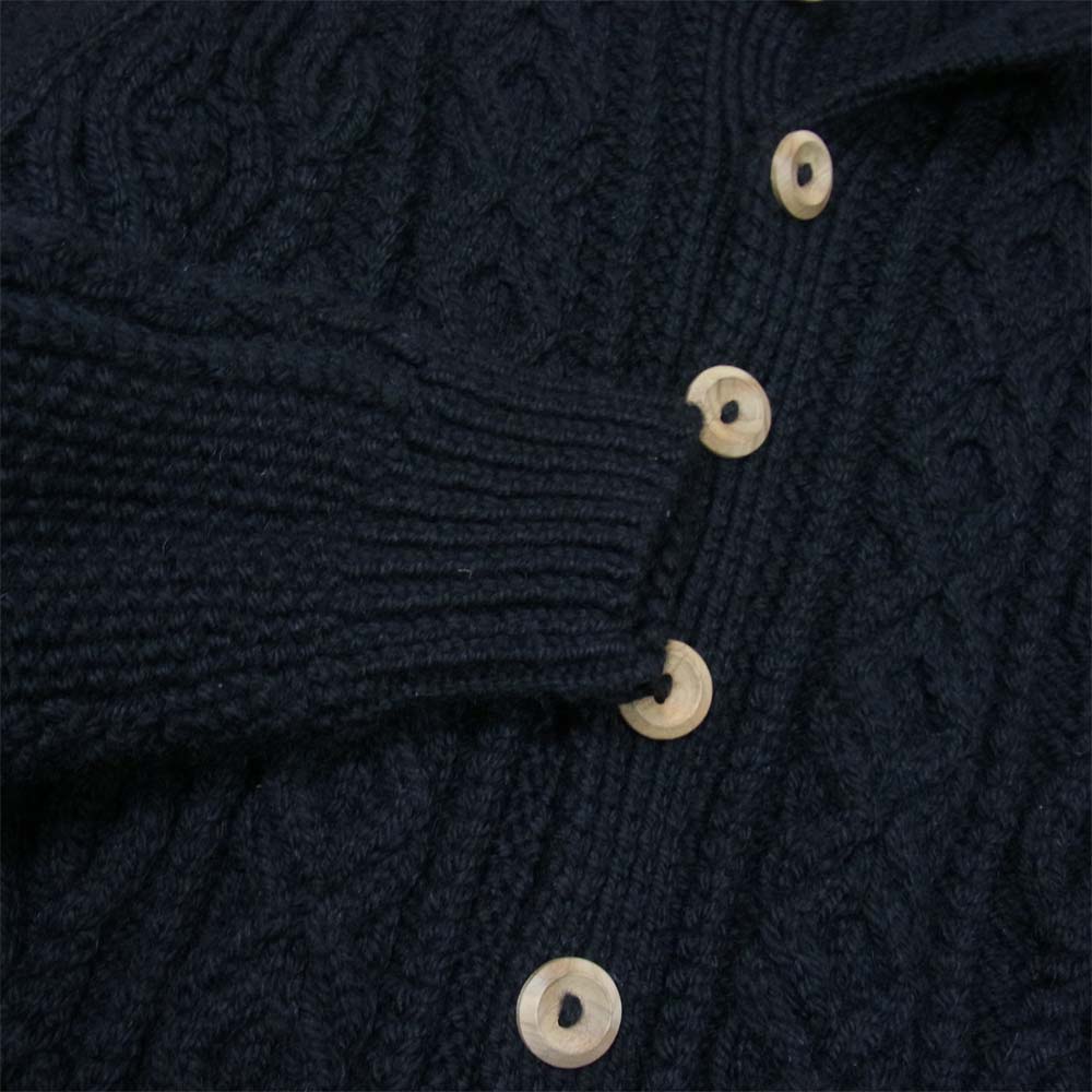 INVERALLAN インバーアラン 緑タグ 3A Lumber Cardigan ランバー カーディガン ブラック系 表記無し【中古】