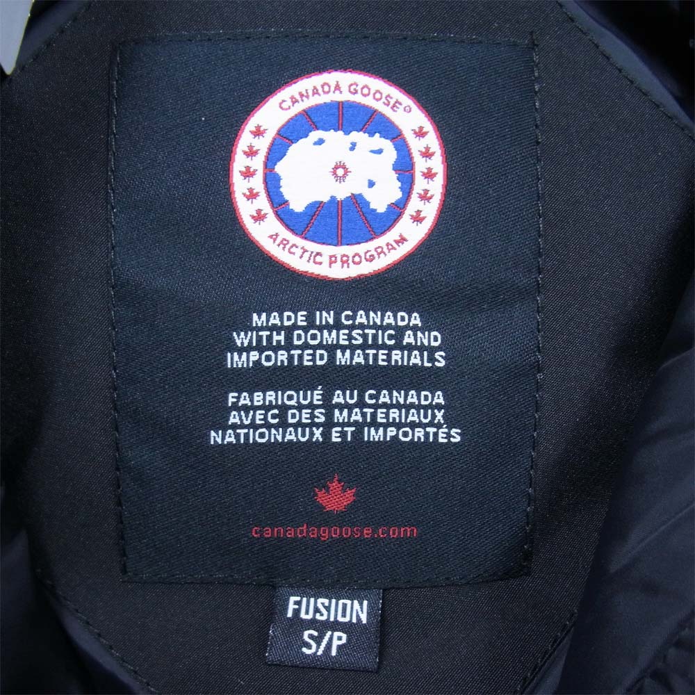 CANADA GOOSE カナダグース 3426MA 国内正規品 サザビーリーグ CHATEAU PARKA FUSION FIT シャトー パーカ ダウン ジャケット ブラック系 S【新古品】【未使用】【中古】