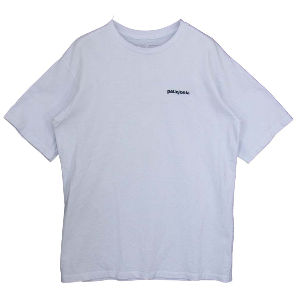 patagonia パタゴニア P-6 ロゴ レスポンシビリティ―  Tシャツ ホワイト系 S【中古】