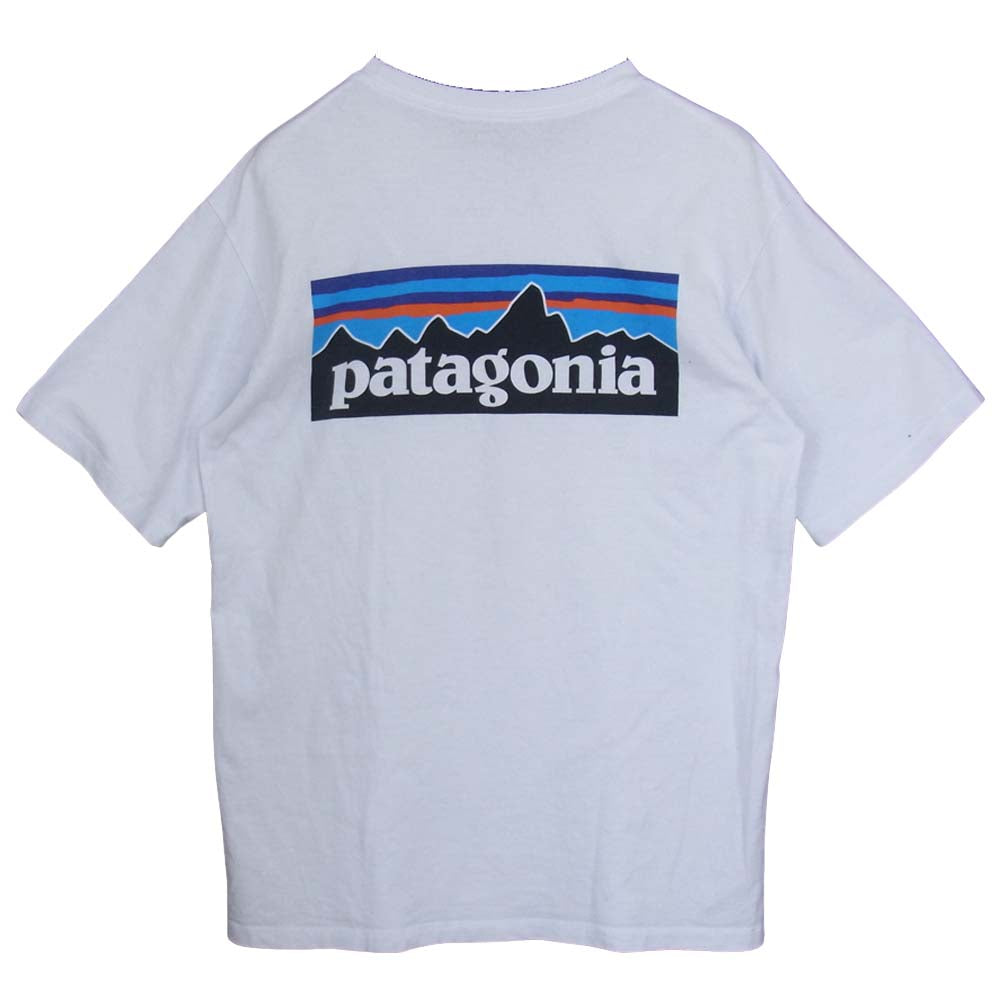 patagonia パタゴニア P-6 ロゴ レスポンシビリティ―  Tシャツ ホワイト系 S【中古】