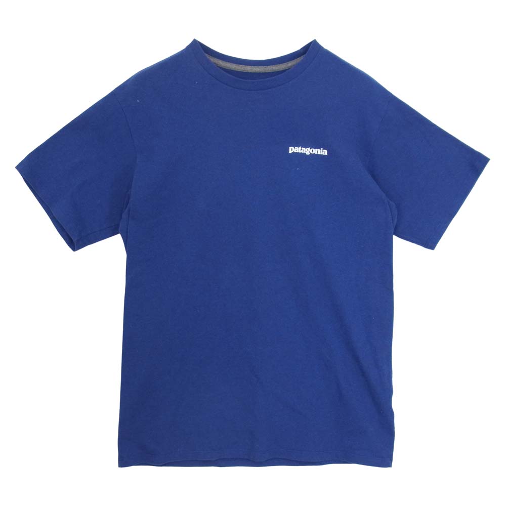patagonia パタゴニア P-6 ロゴ レスポンシビリティ―  Tシャツ ブルー系 XS【中古】