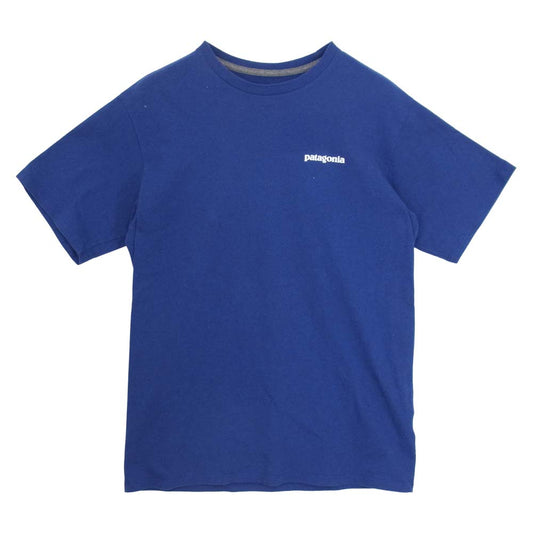 patagonia パタゴニア P-6 ロゴ レスポンシビリティ―  Tシャツ ブルー系 XS【中古】