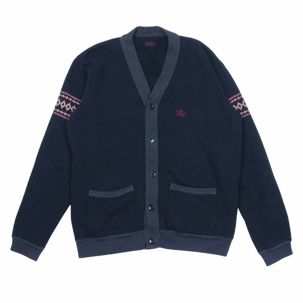 R.J.B アールジェイビー スウェット カーディガン ブラック系 表記無し【中古】