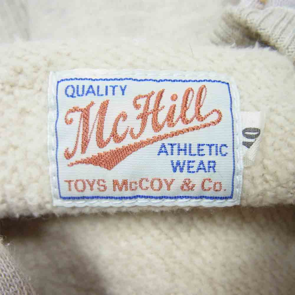 TOY'S McCOY トイズマッコイ McHILL マックヒル フルジップ スウェット パーカー アイボリー系 40【中古】
