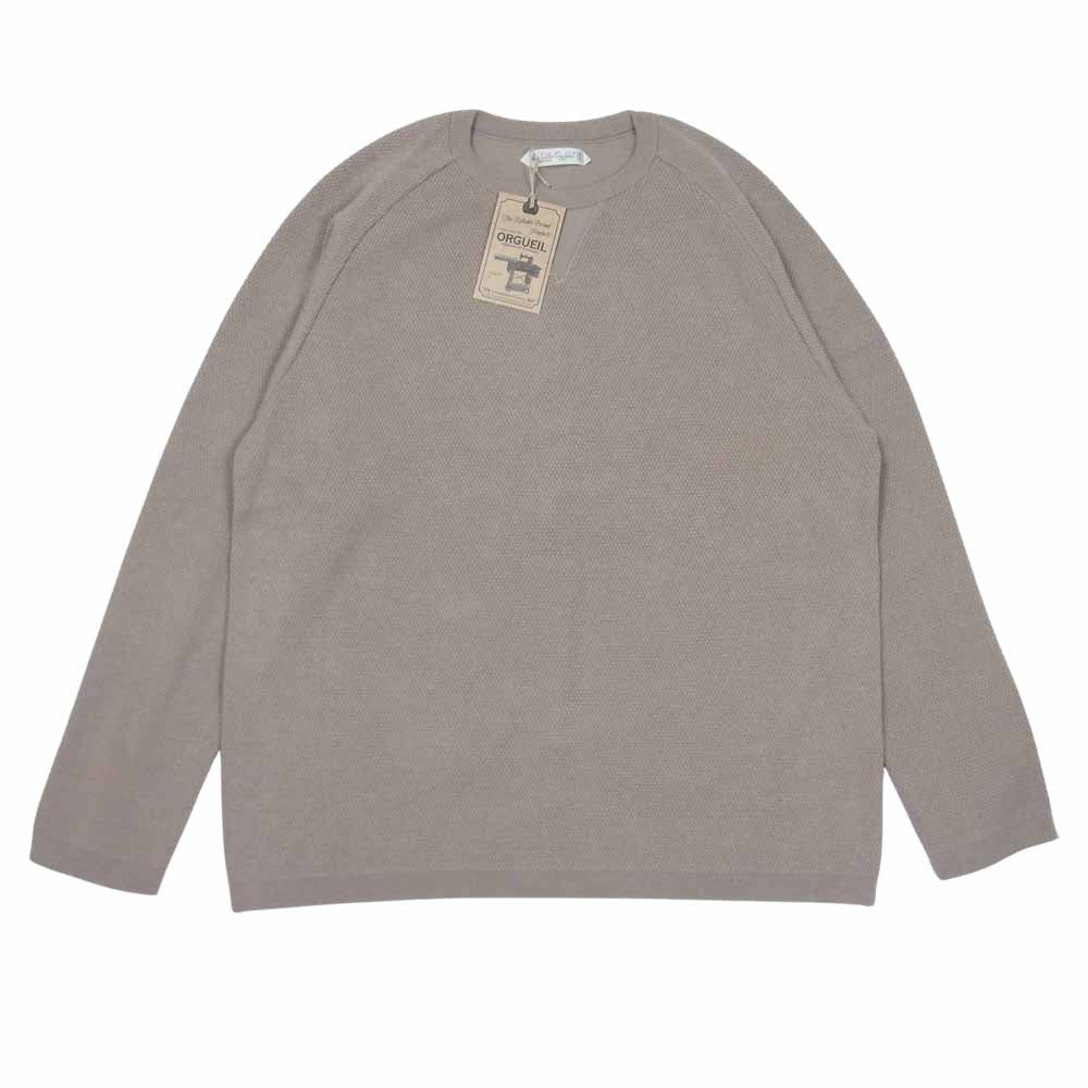 ORGUEIL オルゲイユ OR-9048 Knit Long Sleeve ニット ロング スリーブ 長袖 ベージュ系 42【新古品】【未使用】【中古】