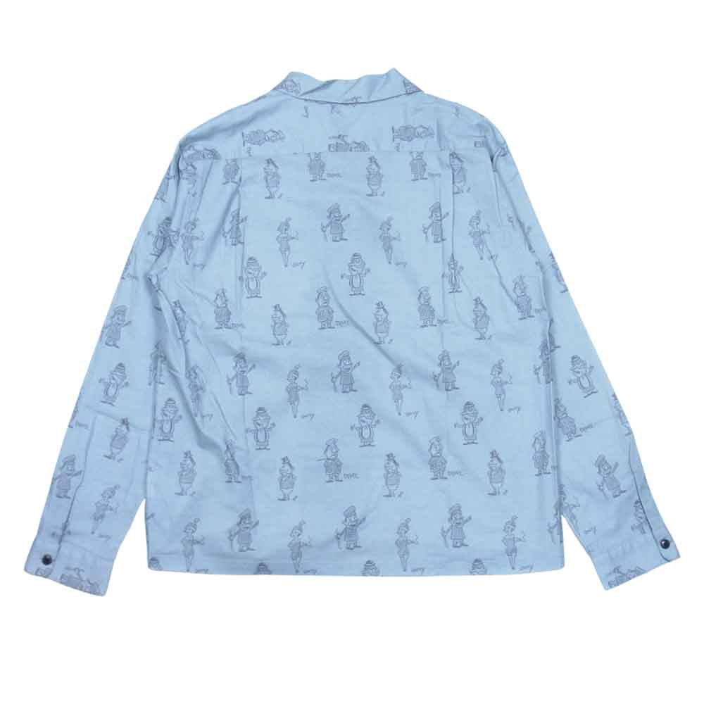 ORGUEIL オルゲイユ OR-5057 Long Sleeve Open Coller Shirt ロング スリーブ オープン カラー シャツ グレー系 42【新古品】【未使用】【中古】