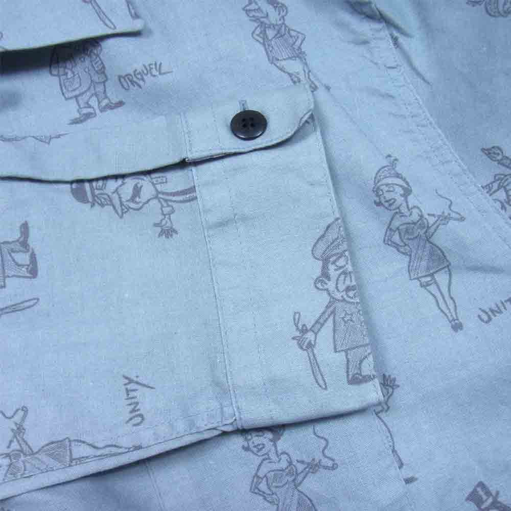 ORGUEIL オルゲイユ OR-5057 Long Sleeve Open Coller Shirt ロング スリーブ オープン カラー シャツ グレー系 42【新古品】【未使用】【中古】