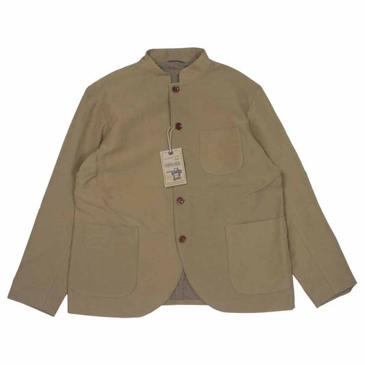 ORGUEIL オルゲイユ OR-4146 Travelers Jacket トラベラーズ ジャケット モールスキン スタンドカラー ベージュ系 42【新古品】【未使用】【中古】