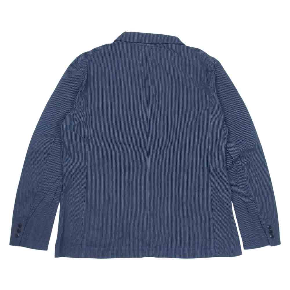 ORGUEIL オルゲイユ OR-4198A Stripe Sack Jacket ストライプ サック ジャケット ネイビー系 42【新古品】【未使用】【中古】