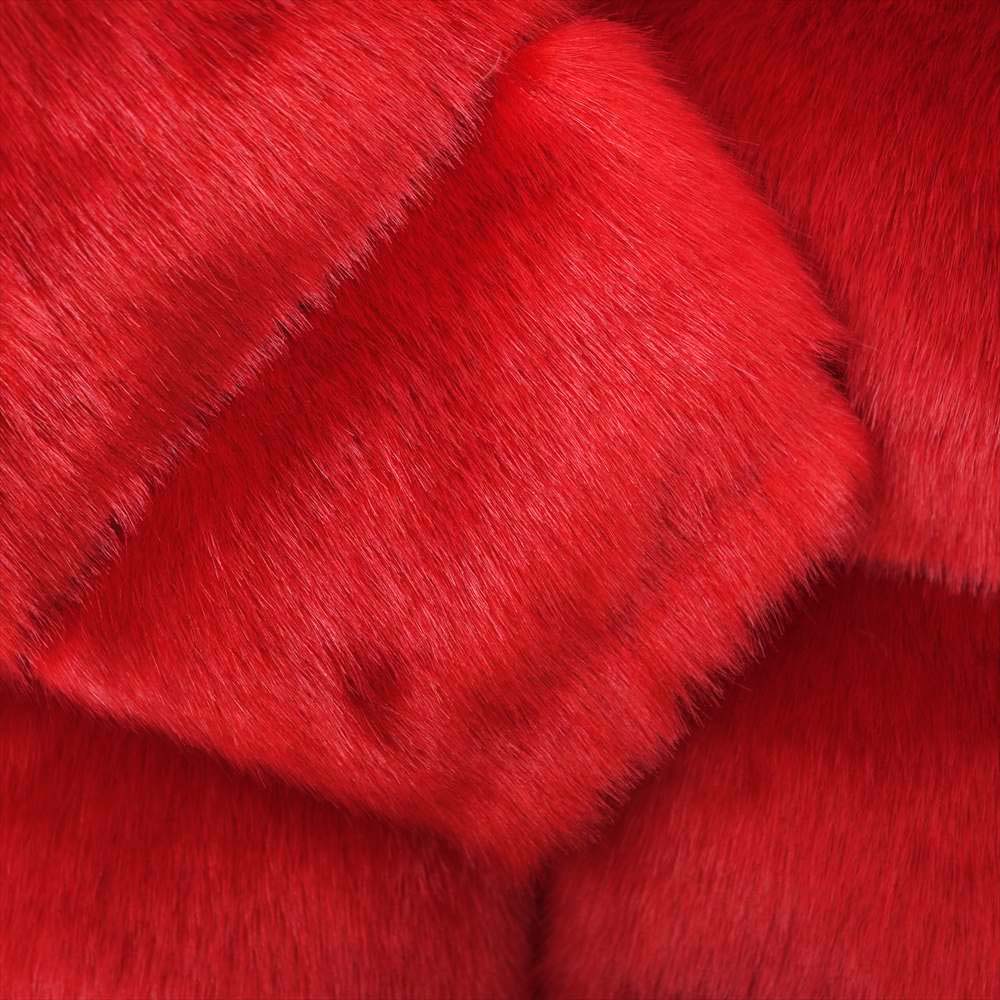 Supreme シュプリーム 20AW THE NORTHFACE Faux Fur Nuptse Jacket Red フェイクファー ヌプシ ジャケット ダウン レッド系 S【中古】