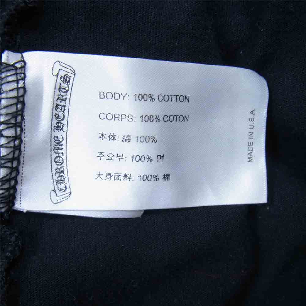 CHROME HEARTS クロムハーツ（原本無） スクロールラベル プリント 長袖Tシャツ ブラック系 L【中古】
