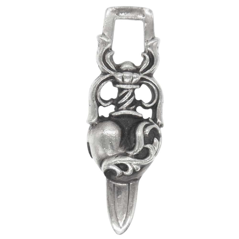 CHROME HEARTS クロムハーツ（原本無） DAGGER HEARTS ハート ダガー チャーム シルバー系【中古】