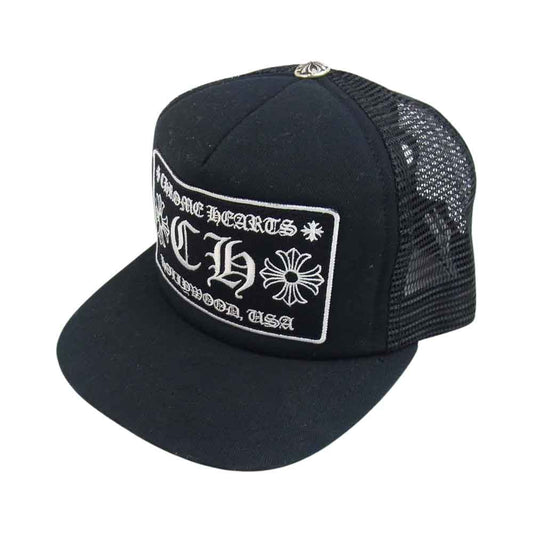 CHROME HEARTS クロムハーツ（原本無） RUCKER CAP トラッカー メッシュ キャップ ブラック系 OS 53-60【中古】