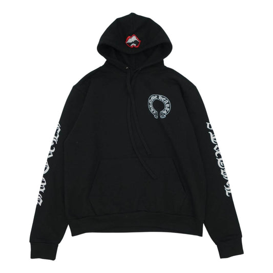 CHROME HEARTS クロムハーツ（原本無） MATTYBOY マッティボーイ フードチョンパーホースシュープリント パーカー ブラック系 M【中古】