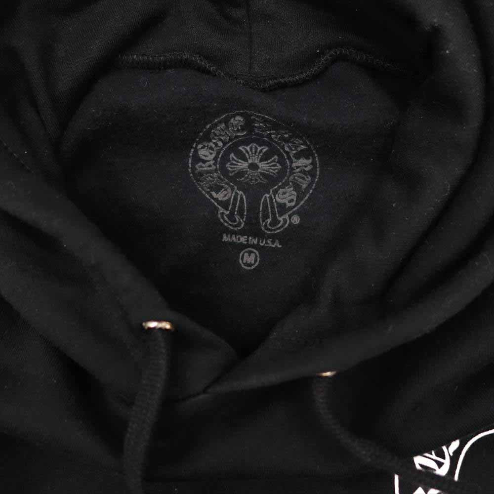 CHROME HEARTS クロムハーツ（原本無） MATTYBOY マッティボーイ フードチョンパーホースシュープリント パーカー ブラック系 M【中古】