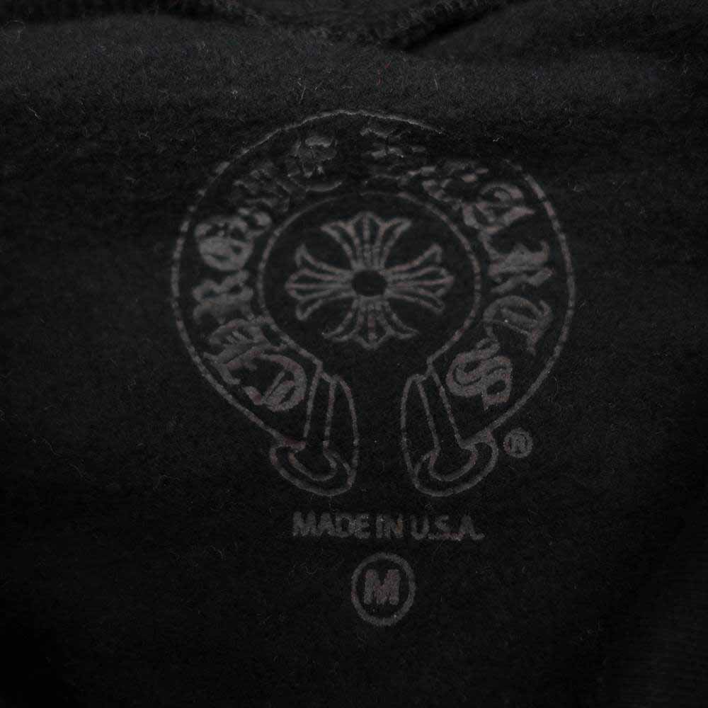 CHROME HEARTS クロムハーツ（原本無） MATTYBOY マッティボーイ フードチョンパーホースシュープリント パーカー ブラック系 M【中古】