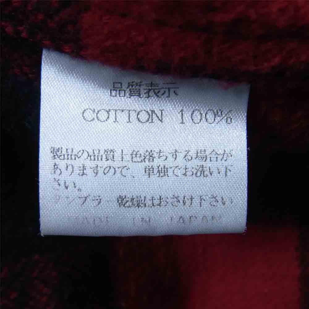 THE FLAT HEAD ザフラットヘッド ヘビー ネル チェック 長袖シャツ レッド系 36【中古】