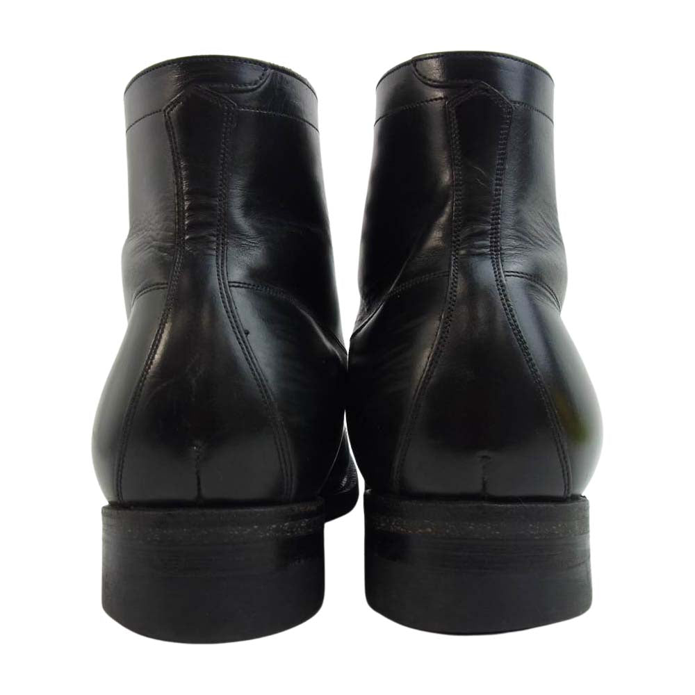 ブラックサイン BSFA-15620BR Army Last Mid Cut Dress パンチング キャップトゥ アーミー ミッドカット ドレス ブーツ ブラック系 9D【中古】