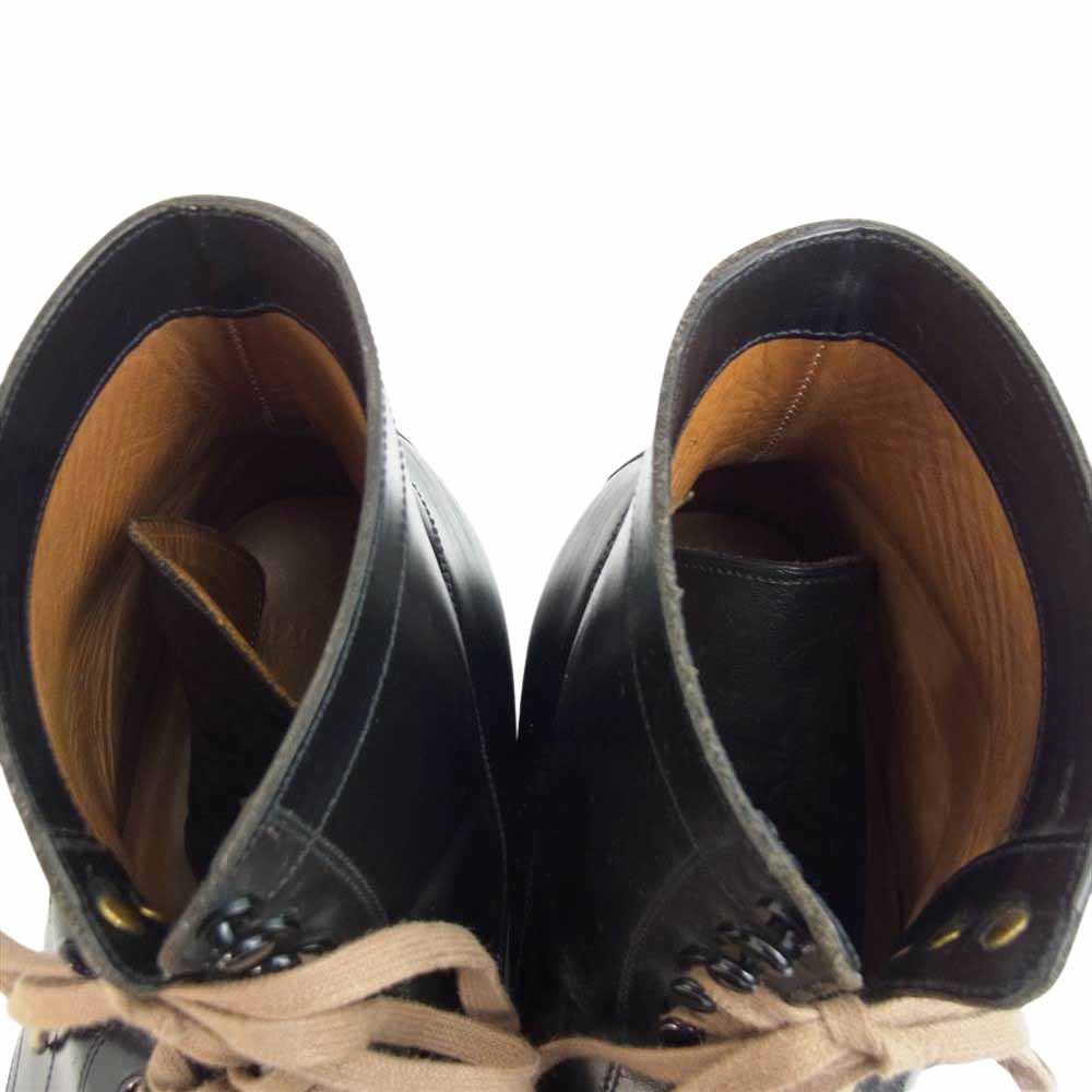 ブラックサイン BSFA-15620BR Army Last Mid Cut Dress パンチング キャップトゥ アーミー ミッドカット ドレス ブーツ ブラック系 9D【中古】