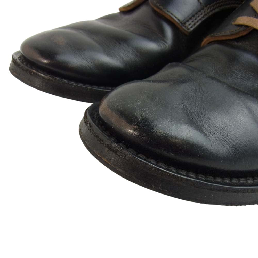 メイカーズ BONE SINGLE LEATHER SOLE BOOTS ボーン シングル レザー ソール ブーツ ブラック系 実寸約27cm【中古】