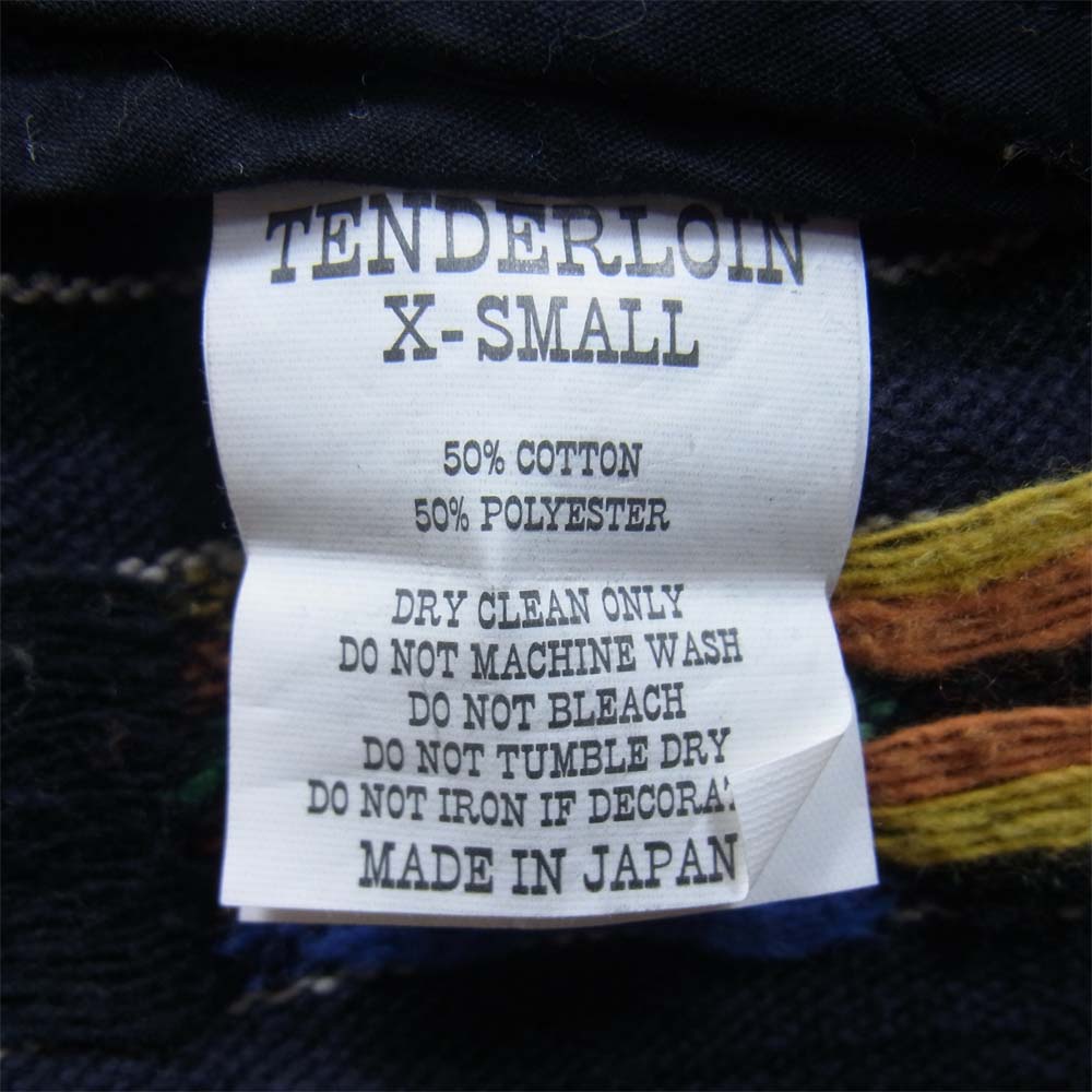 TENDERLOIN テンダーロイン T-NATIVE PARKA ネイティブ メキシカン パーカー ネイビー系 XS【中古】