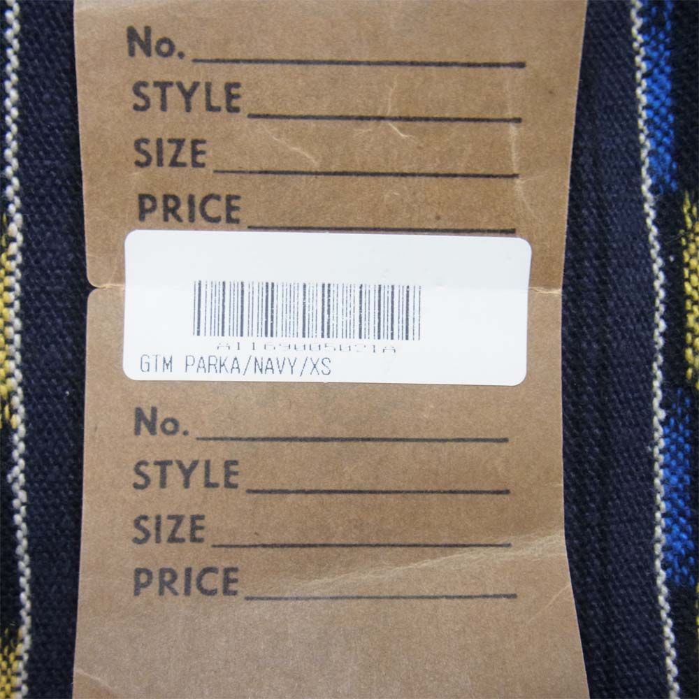 TENDERLOIN テンダーロイン T-NATIVE PARKA ネイティブ メキシカン パーカー ネイビー系 XS【中古】