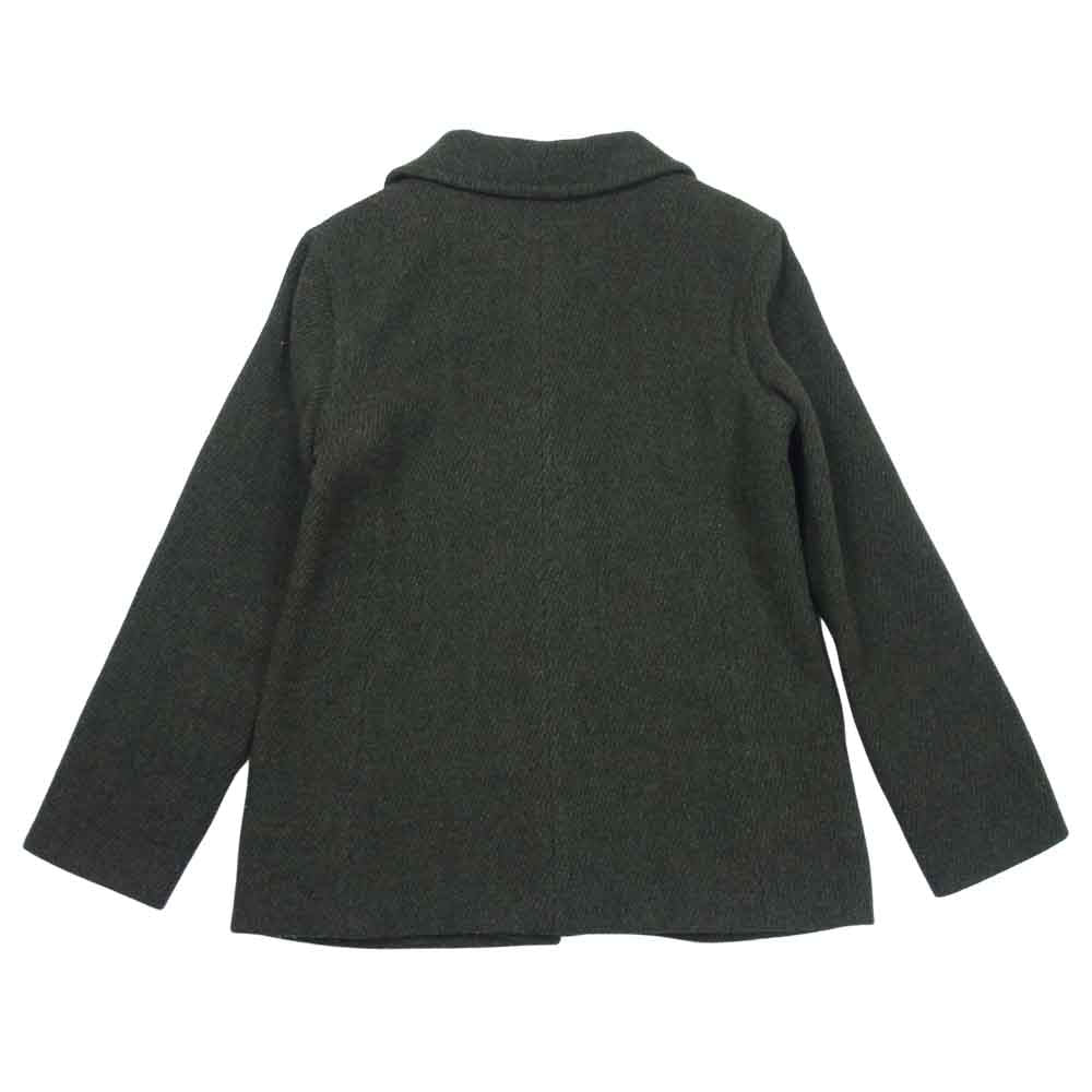 A.P.C. アーペーセー D-TK447 イタリア製 比翼 ウール ジャケット コート モスグリーン系 M【中古】