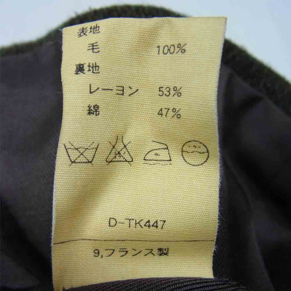 A.P.C. アーペーセー D-TK447 イタリア製 比翼 ウール ジャケット コート モスグリーン系 M【中古】