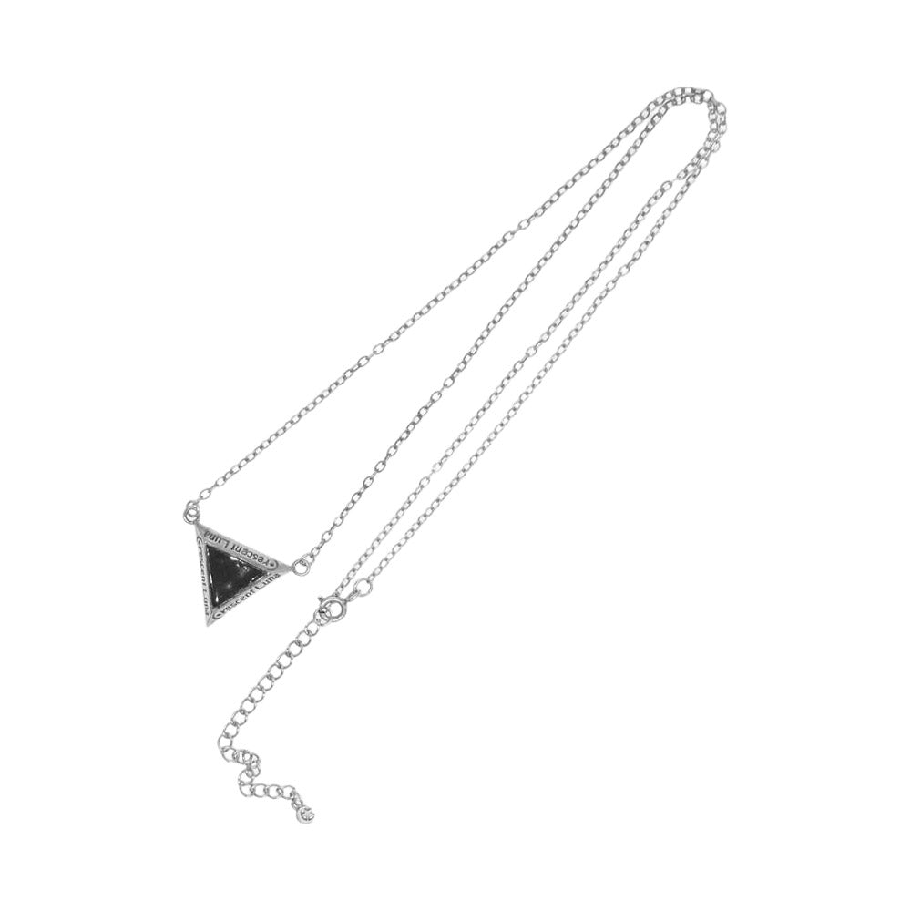 クレセントルナ DELTA デルタ ネックレス シルバー系【中古