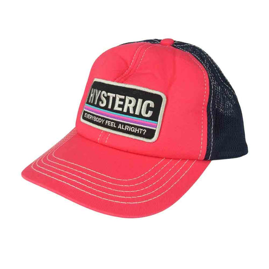 HYSTERIC GLAMOUR ヒステリックグラマー 0212QH01 HYS PATCH パッチ メッシュ キャップ ピンク系 F【中古】