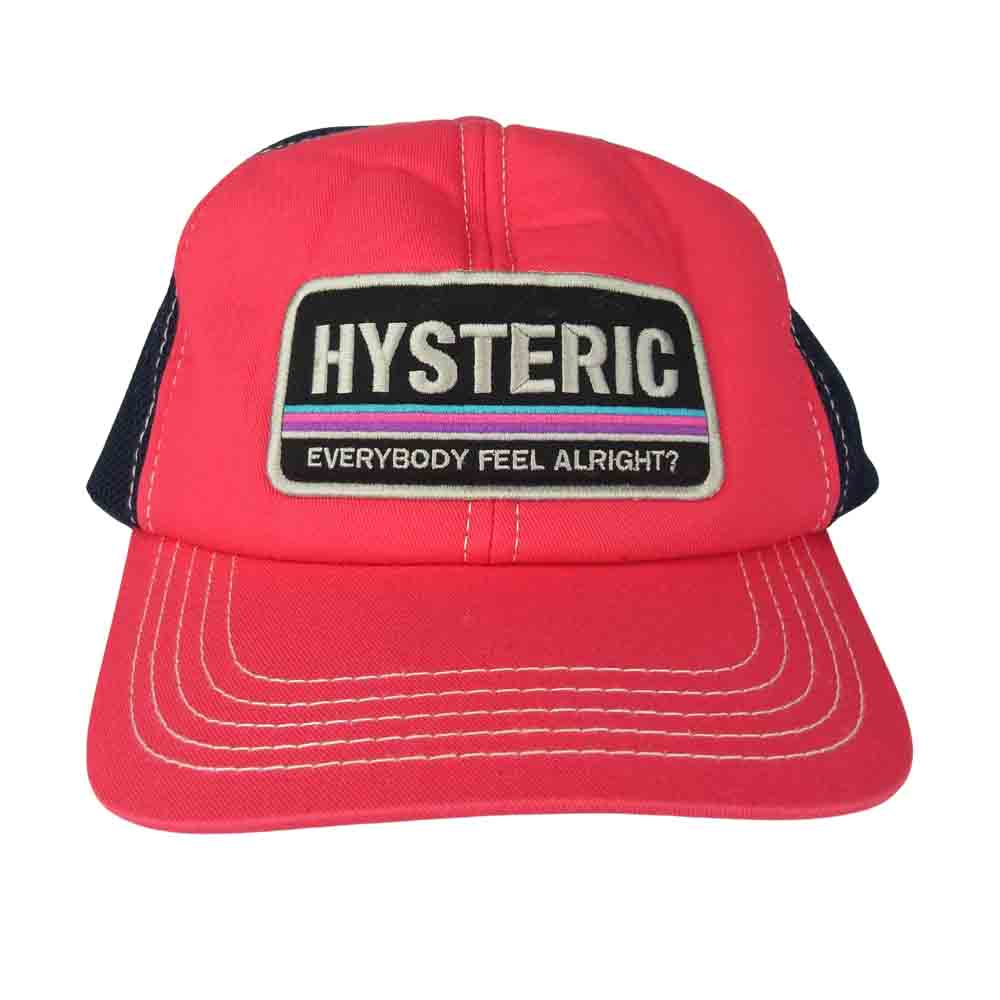 HYSTERIC GLAMOUR ヒステリックグラマー 0212QH01 HYS PATCH パッチ メッシュ キャップ ピンク系 F【中古】