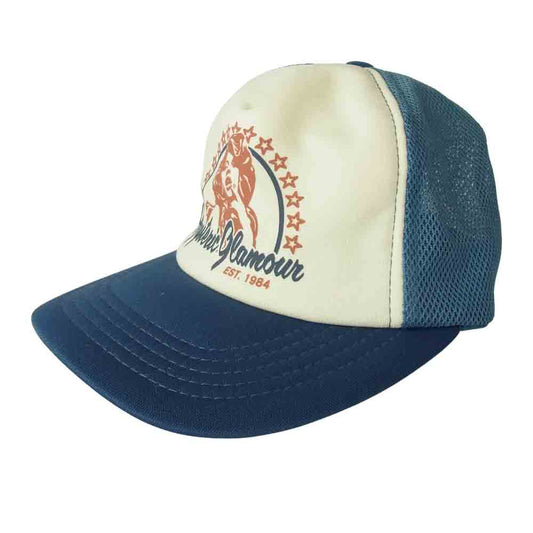 HYSTERIC GLAMOUR ヒステリックグラマー 0222QH01 ガール プリント メッシュ キャップ ブルー系 F【中古】