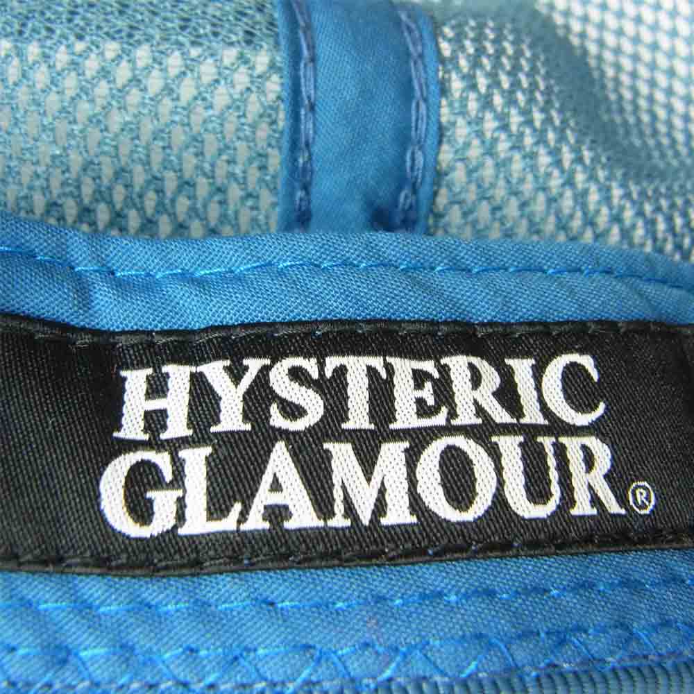HYSTERIC GLAMOUR ヒステリックグラマー 0222QH01 ガール プリント メッシュ キャップ ブルー系 F【中古】