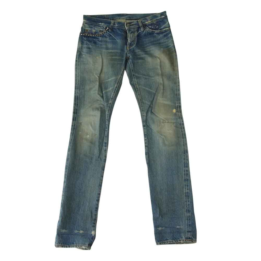 HYSTERIC GLAMOUR ヒステリックグラマー KINKY JEANS 2AP-473 5ポケット スタッズ デニム パンツ インディゴブルー系 M【中古】