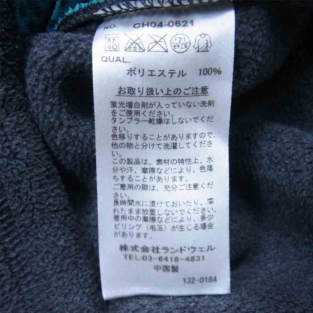CHUMS チャムス Polar Flag Vest ポーラー フラッグ フリース ベスト チャコール系 S【中古】