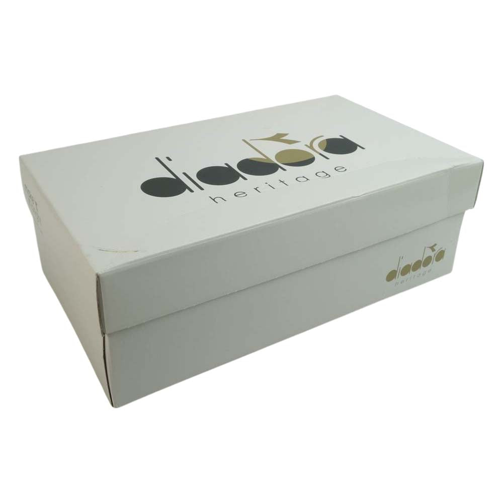 Diadora ディアドラ 60062 EQUIPE KIDSKIN エキップ キッドスキン スエード スニーカー カーキ系 26cm【中古】
