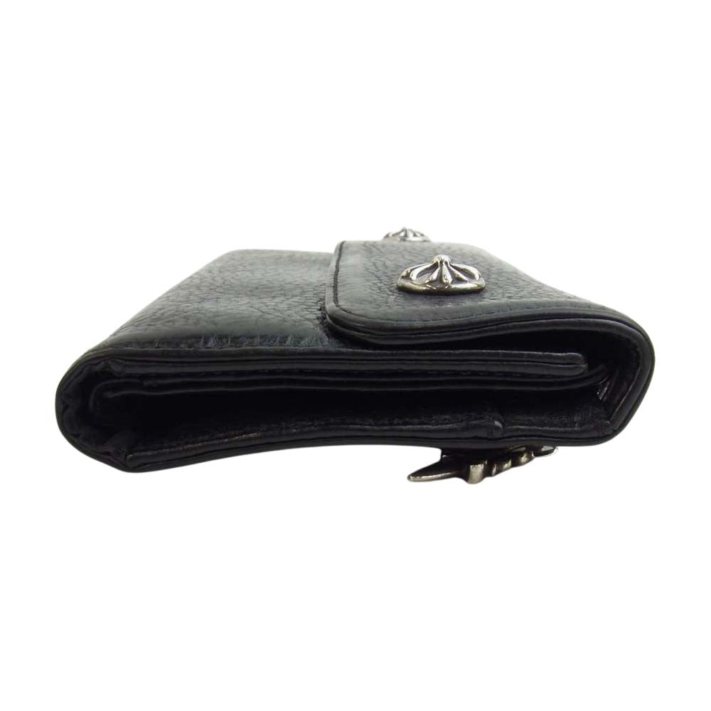 CHROME HEARTS クロムハーツ（原本有） WAVE WALLET ウェーブウォレット クロスボール ブラック系【中古】