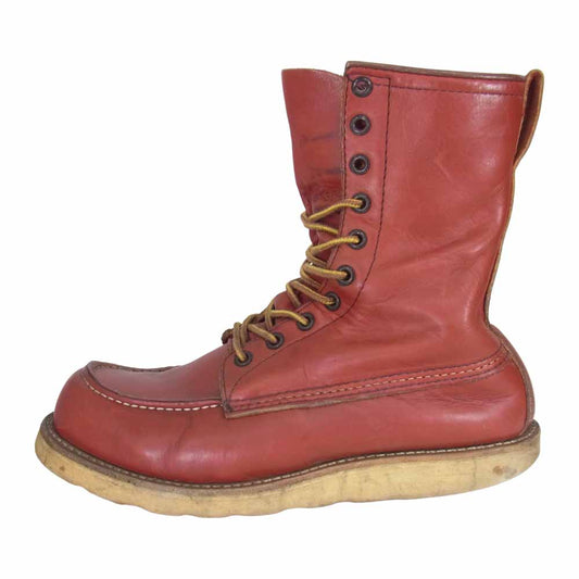 RED WING レッドウィング 90s 半円犬タグ 877 8" CLASSIC MOC 8インチ クラシック モックトゥ ブーツ ブラウン系 7 1/2【中古】