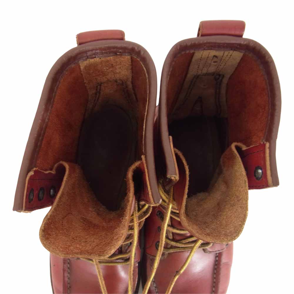 RED WING レッドウィング 90s 半円犬タグ 877 8" CLASSIC MOC 8インチ クラシック モックトゥ ブーツ ブラウン系 7 1/2【中古】
