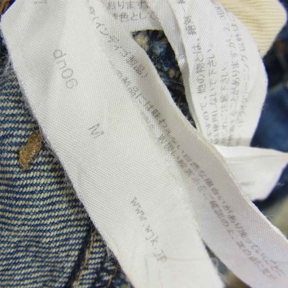 wjk ダブルジェイケイ 507 dn06 ウォッシュ加工 ブーツカット デニムパンツ インディゴブルー系 M【中古】